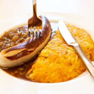 Kalbsbratwurst & Rösti
